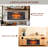 42 Inch Infrared Electric Fireplace With Removable Trim Kit Insert, Touch Panel Home Decor Heater