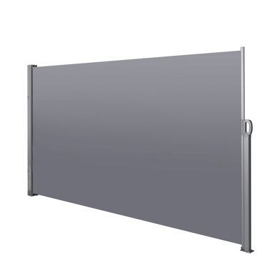 Auvent latéral rétractable 138 po x 71 po, gris, imperméable et - intimité, remise 138 po x 71 po, pour volières