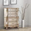 Commode 5 tiroirs Mitcheldean en ivoire doré