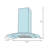 AKDY 30" Stainless Steel 343 CFM Convertible Island Range Hood with Baffle Filter