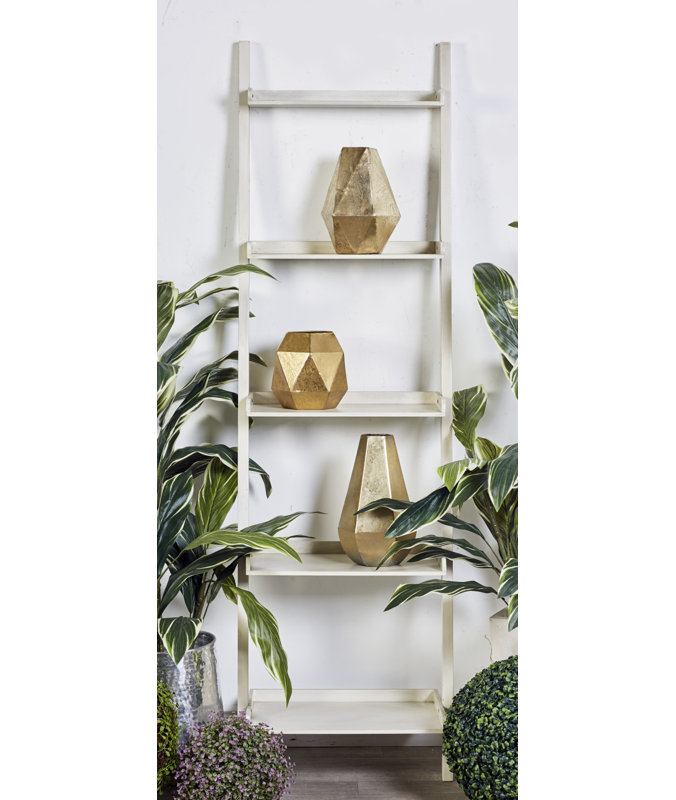 Noemi Ladder Bookcase, Antique White