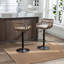 Ensemble de 2 tabourets de bar modernes pivotants avec repose-pieds réglables pour cuisine-924312126