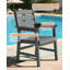 Ensemble de salle à manger de patio pour 4 personnes toutes saisons Ensemble de table et chaises d'extérieur toutes saisons avec cadre en aluminium pour l'extérieur, jardin, terrasse, bord de piscine, gris-2101304940