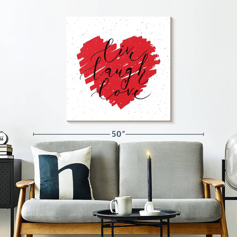 Tergel Valentine Live Laugh Love, H 30 po x l 30 po