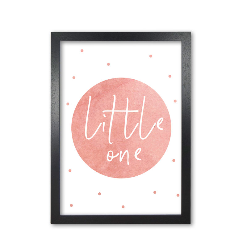 Little One - Painting, Black Grain Frame, 30 cm H x 21 cm W x 5 cm D