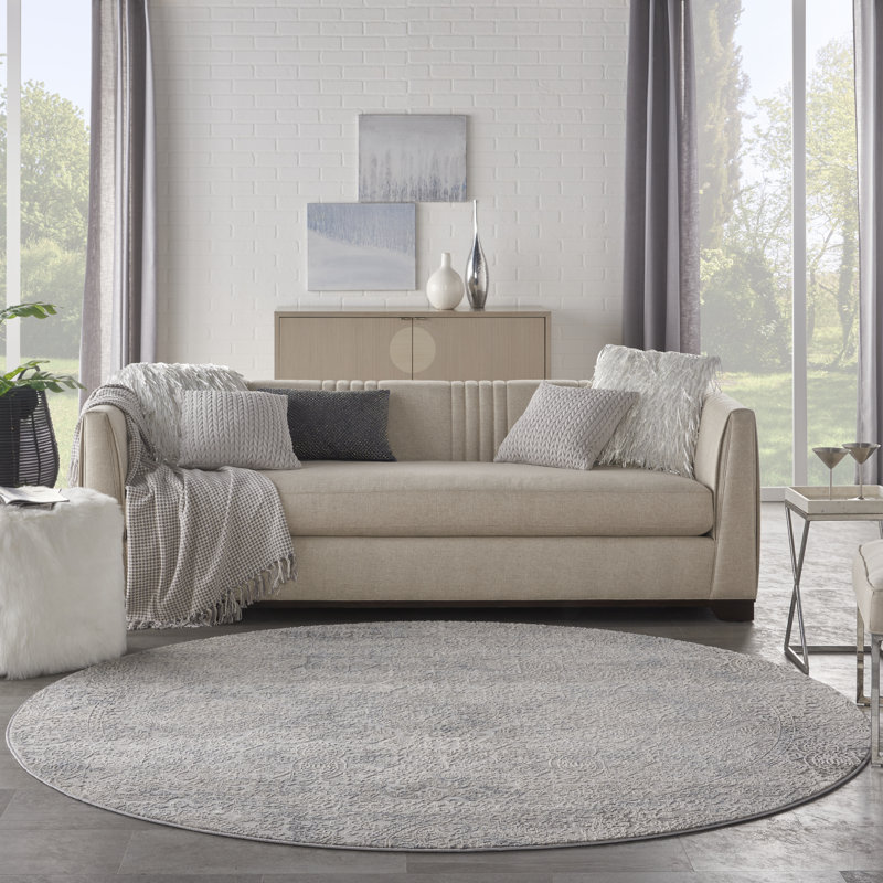 Round Oriental Area Rug, Round 5'3"