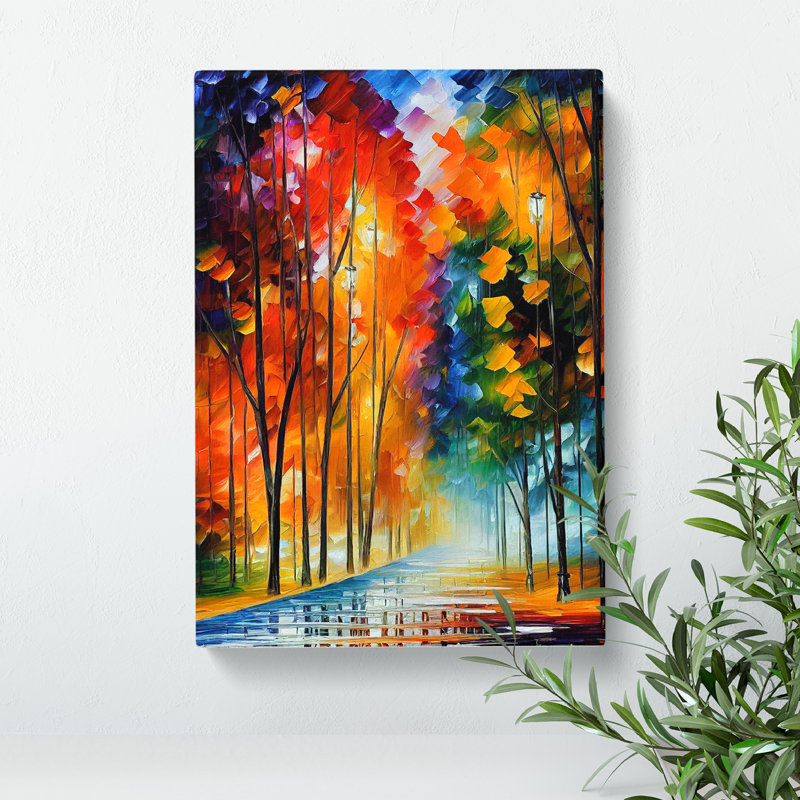 Woodland Forest In Colour No.5 - Wrapped Canvas, 60cm H x 40cm W x 3cm D