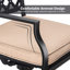 Chaise de patio avec coussin