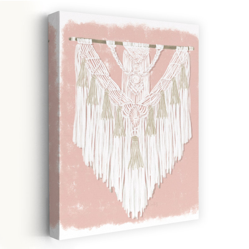 Boho Wall Hanging I Retro Abstract Art, 24" H x 16" W