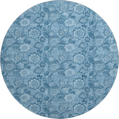 Premium Machine Washable Mayfield AMF1939 Floral Rug