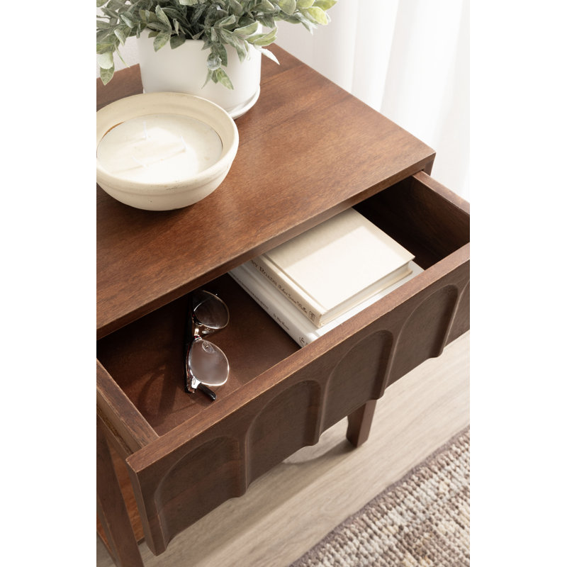 Archvale Rectangular Tiered Mango Wood Side Table