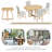 Extendable Wood Dining Table Sets(must Include Both Table And Chair)