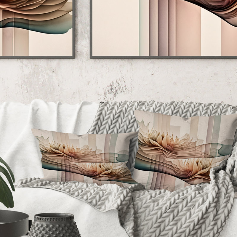 Coussin décoratif «Dahlia» avec imprimé de fleurs Dahlia