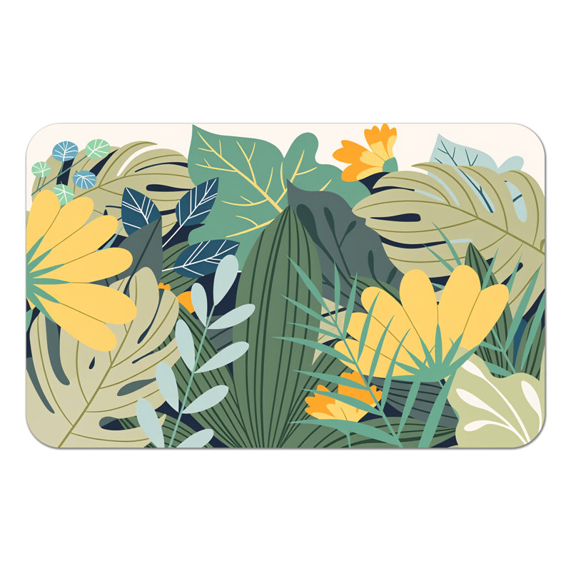 Tapis de salle de bain Tropical Tropical, Simple - L 32 po x l 20 po