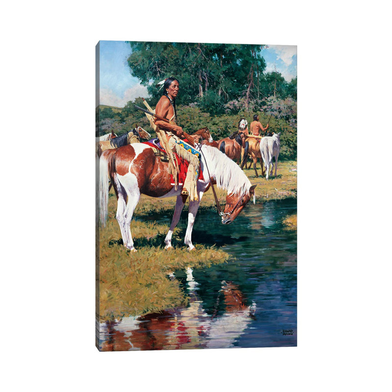 The Pony Guard By David Mann - Wrapped Canvas Painting by David Mann - Wrapped Canvas Painting, 66.04 cm H x 45.72 cm W