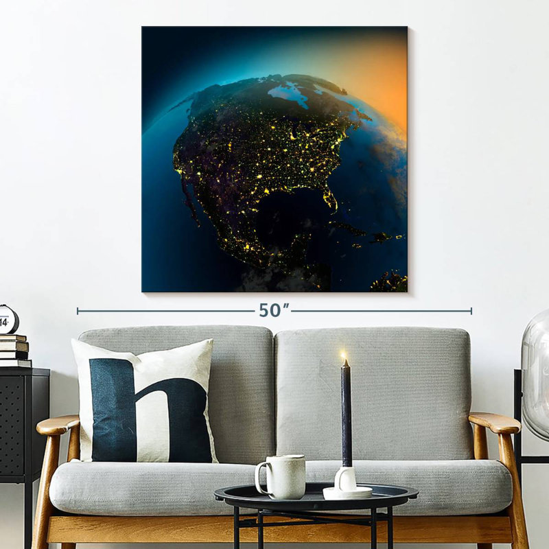 Oberle View Of America, 33" H x 33" W