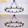 Turco 12-Light Wagon Wheel Chandelier