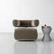 Lize Upholstered Swivel Barrel Chair