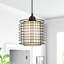 Luminaire suspendu cylindrique à 1 lumière