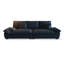 Canapé modulaire en chenille noire-384830444
