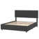 Kempst Bed Frame with Charging Station, Upholstered Platform Bed Frame with Adjustable Headboard