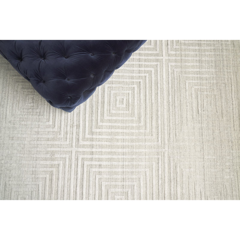 Castelli Geometric Area Rug in Ivory, Rectangle 6' x 9'
