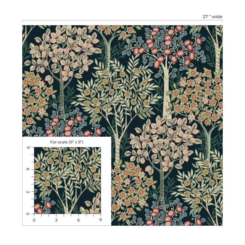 Rouleau de fleurs Adeanna, Vert / noir / rouge / bleu