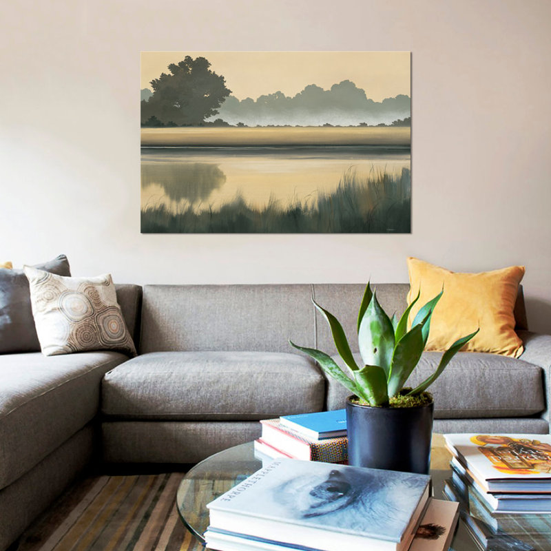 «Golden Glow», impression sur toile, H 26 po x l 40 po x P 1,5 po, Toile tendue, Pas de tapis