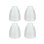 Abat-jour de ventilateur de plafond en verre H 5,375 po x l 4,625 po Empire (Uno) en blanc