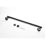 Porte-serviettes 9 pièces en acier inoxydable noir mat. Objet de salle de bain mural, design moderne, à gratter, facile à installer - pièces à fixer au toucher, installation-346647084