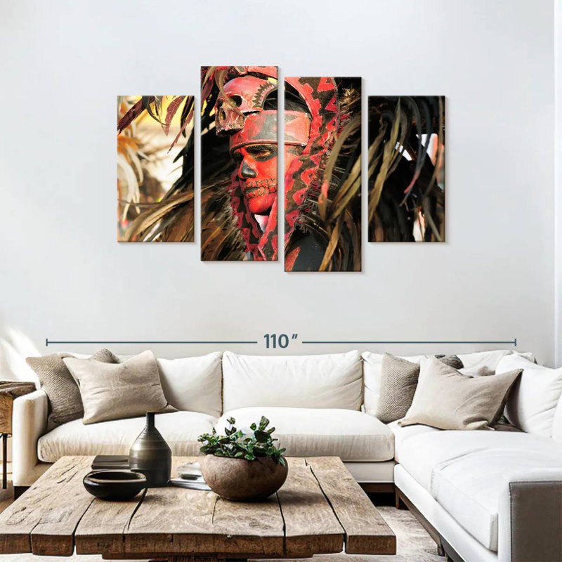 Aztec Dancer, 48" H x 75" W