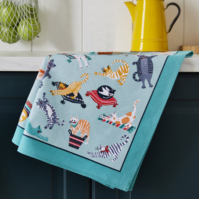 Kitty Cats Cotton Tea Towel Kitchen Towel