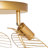 Pria 24"W Gold Leaf Shade Ceiling Light