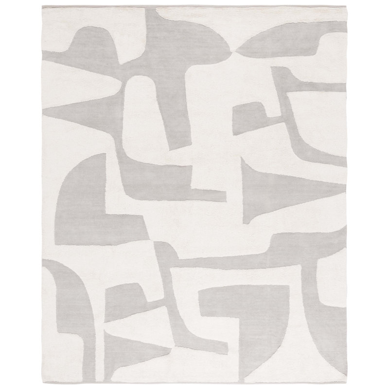 Tapis gris / ivoire Casablanca 790, Rectangle 8 pi x 10 pi