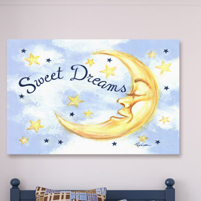 "Sweet Dreams Moon" par Reesa Qualia, reproduction sur toile tendue