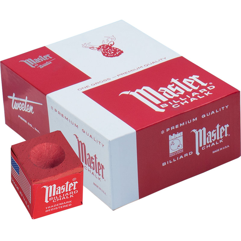 Tweeten Chalk Pool Cue Accessory, Red