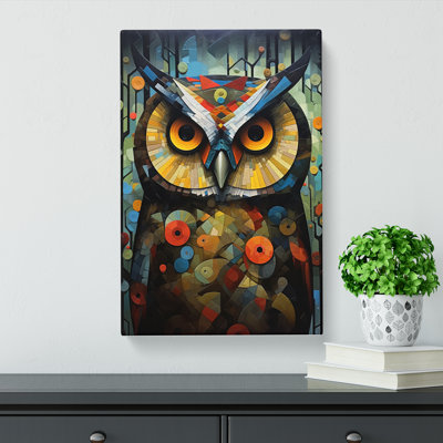 Owl Dadaism - Wrapped Canvas