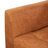 Calle 90'' Full Grain Genuine Italian Leather Sofa in Cognac Tan
