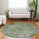 Machine Washable Indoor/Outdoor Cinead ACN1664 Aloe Rug