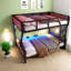 Lit superposé double au-dessus de double avec rangement, conception moderne pour la maison