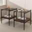 3-Piece Coffee Table and End Table Set with Grey Tempered Glass – Modern