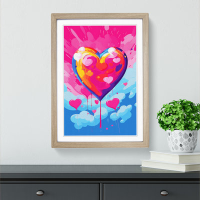 XYZ-FRM-V1223-4366 Love HePop - Single Picture Frame Print on Wood