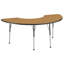 Table d'activité demi-lune 36 "x 72" avec pieds réglables-39310950-99075976