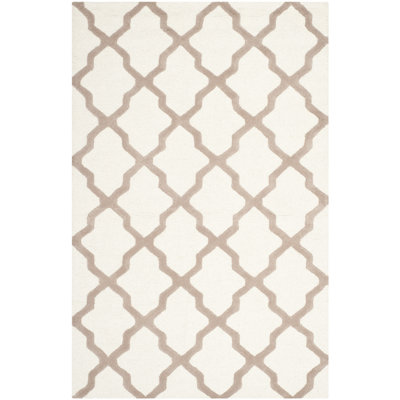 Darbonne Geometric Wool Hand Woven Area Rug