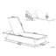 168cm Long Single Chaise with Cushions-436585955