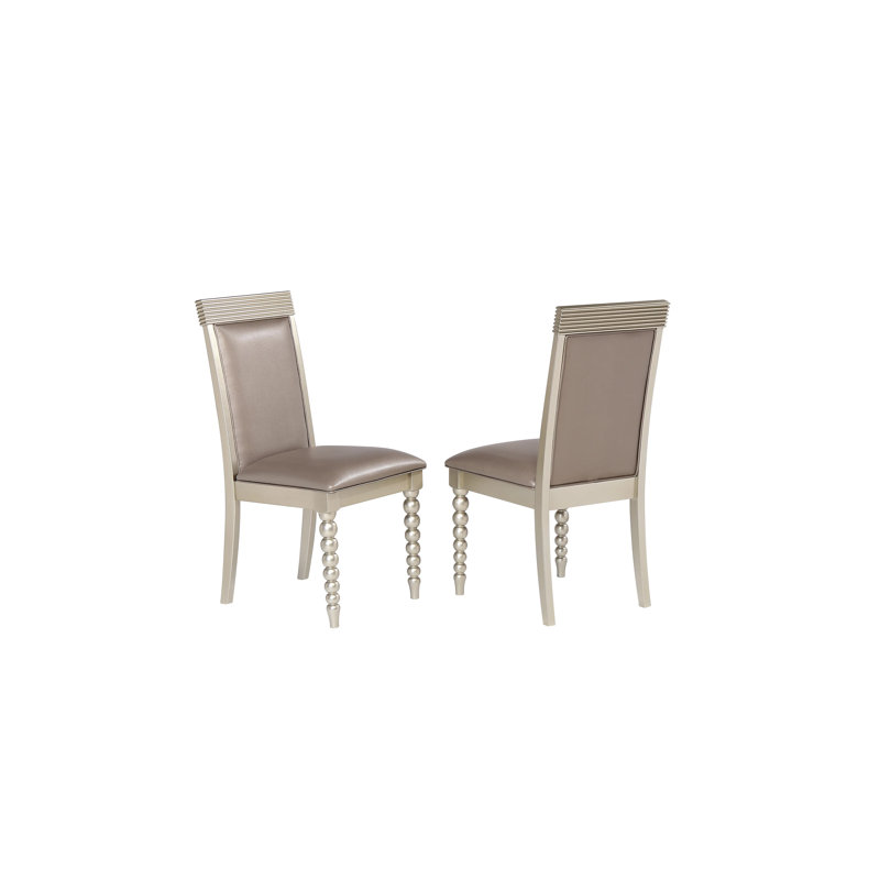 Chaise de salle à manger rembourrée Meleigha