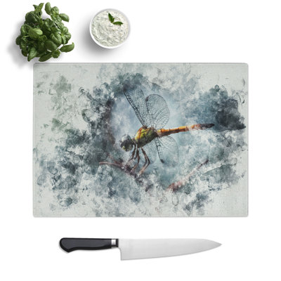 Dragonfly Vol.5 Watercolour Chopping Board