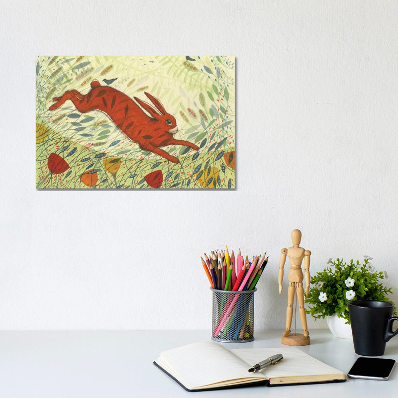 The Hare And The Crows by Michelle Campbell - Wrapped Canvas Gallery-Wrapped Canvas Giclée, 20.32 cm H x 30.48 cm W