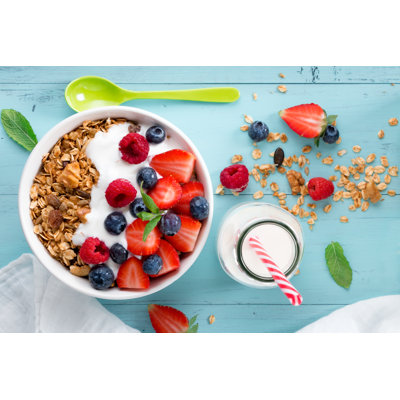 Petit-déjeuner sain - Photographie sur toile tendue