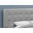 Bed, Headboard Only, Queen Size, Bedroom, Upholstered, Grey Leather Look, Transitional-20183089-20183093